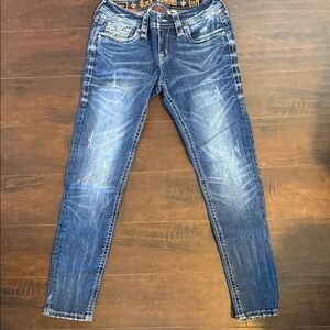 Rock Revival Dark Blue Skinny Jeans